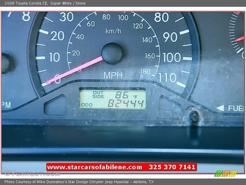 Super White / Stone 2008 Toyota Corolla CE