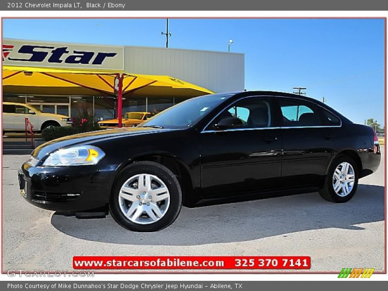 Black / Ebony 2012 Chevrolet Impala LT