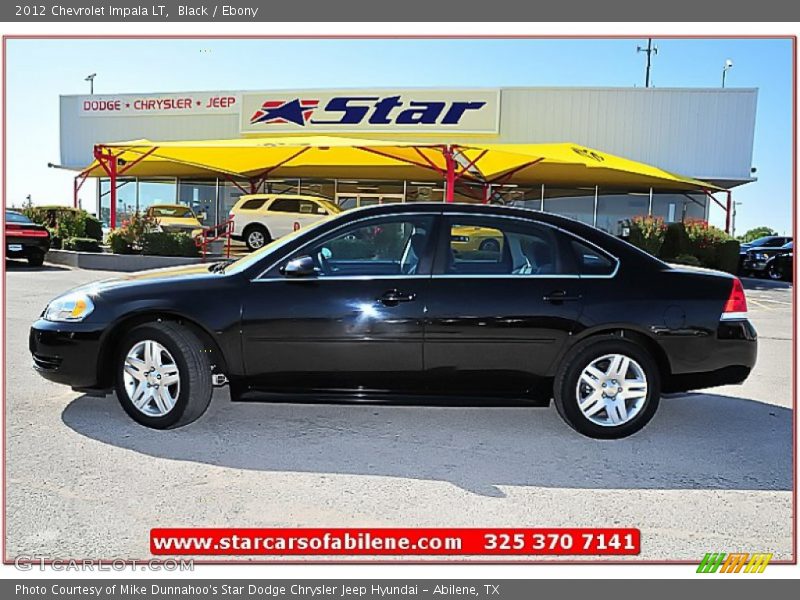 Black / Ebony 2012 Chevrolet Impala LT