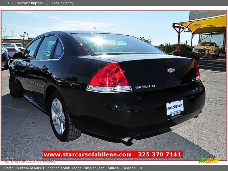 Black / Ebony 2012 Chevrolet Impala LT