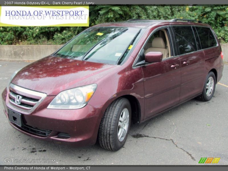 Dark Cherry Pearl / Ivory 2007 Honda Odyssey EX-L