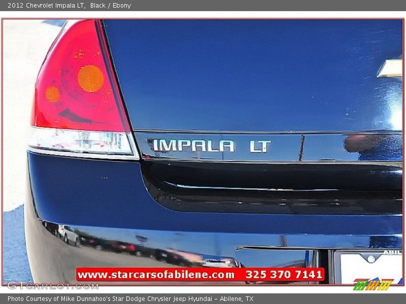 Black / Ebony 2012 Chevrolet Impala LT