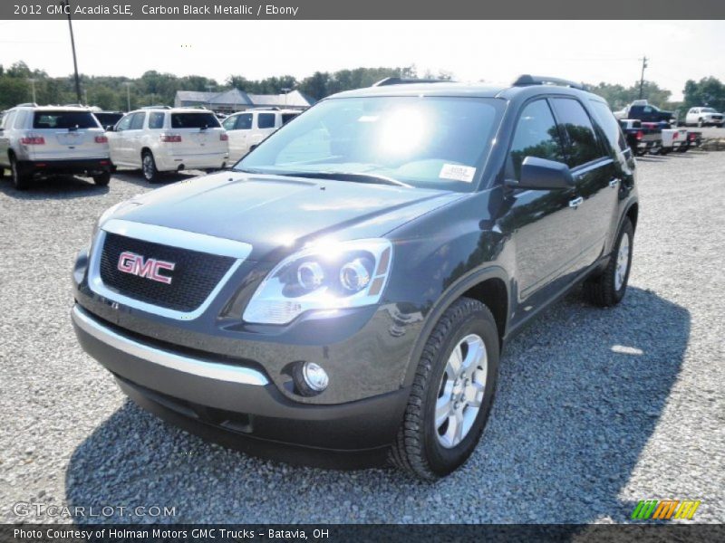 Carbon Black Metallic / Ebony 2012 GMC Acadia SLE