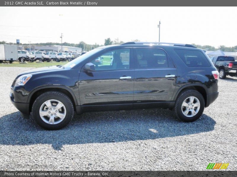 Carbon Black Metallic / Ebony 2012 GMC Acadia SLE
