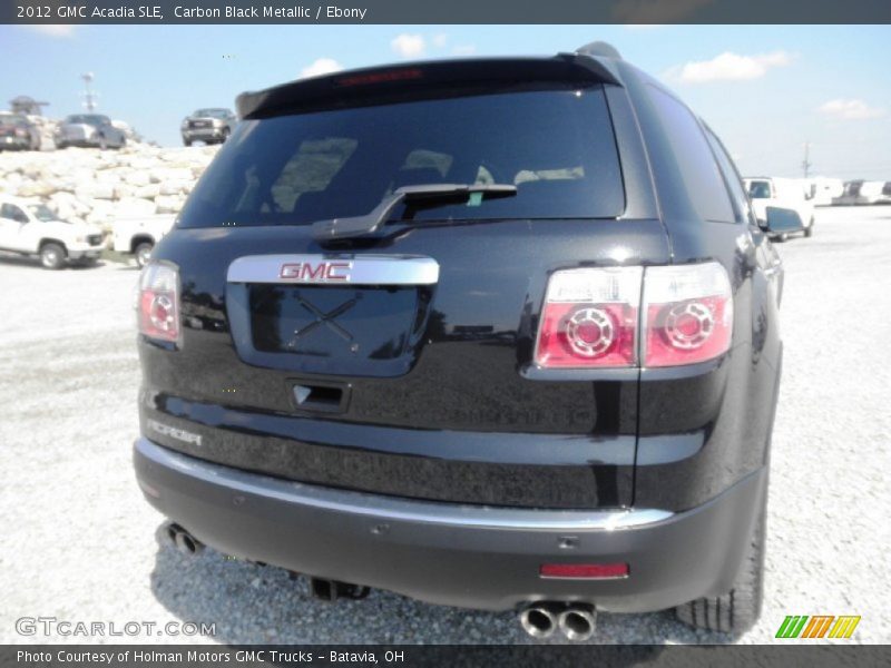 Carbon Black Metallic / Ebony 2012 GMC Acadia SLE