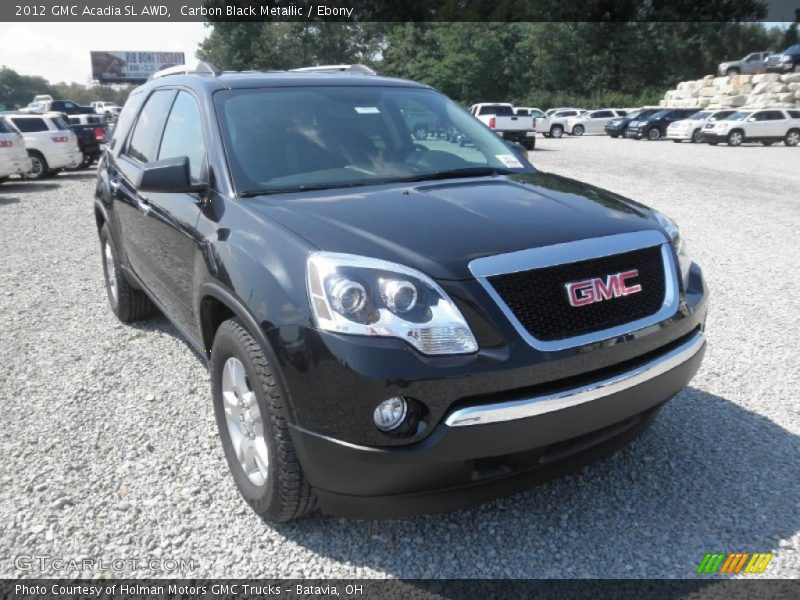 Carbon Black Metallic / Ebony 2012 GMC Acadia SL AWD