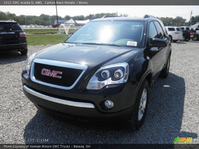 Carbon Black Metallic / Ebony 2012 GMC Acadia SL AWD