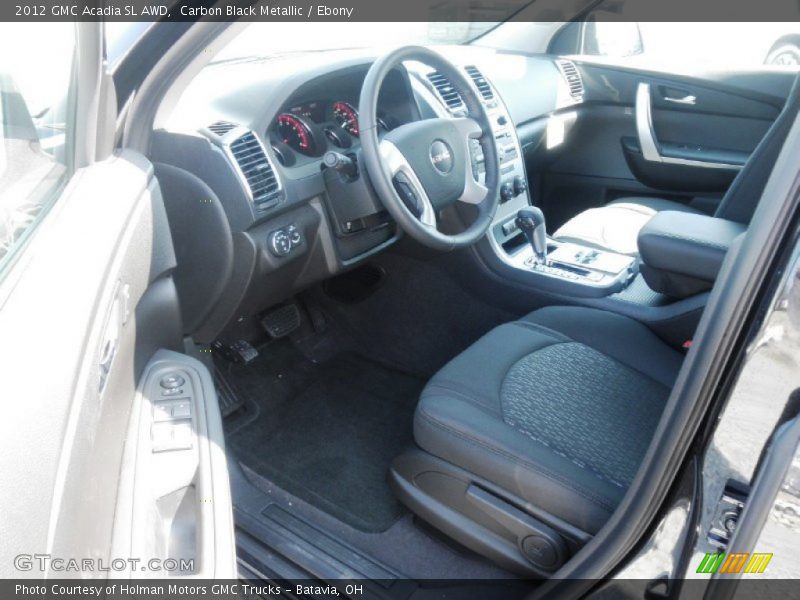 Carbon Black Metallic / Ebony 2012 GMC Acadia SL AWD