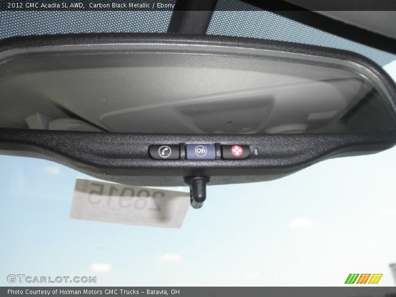 Carbon Black Metallic / Ebony 2012 GMC Acadia SL AWD
