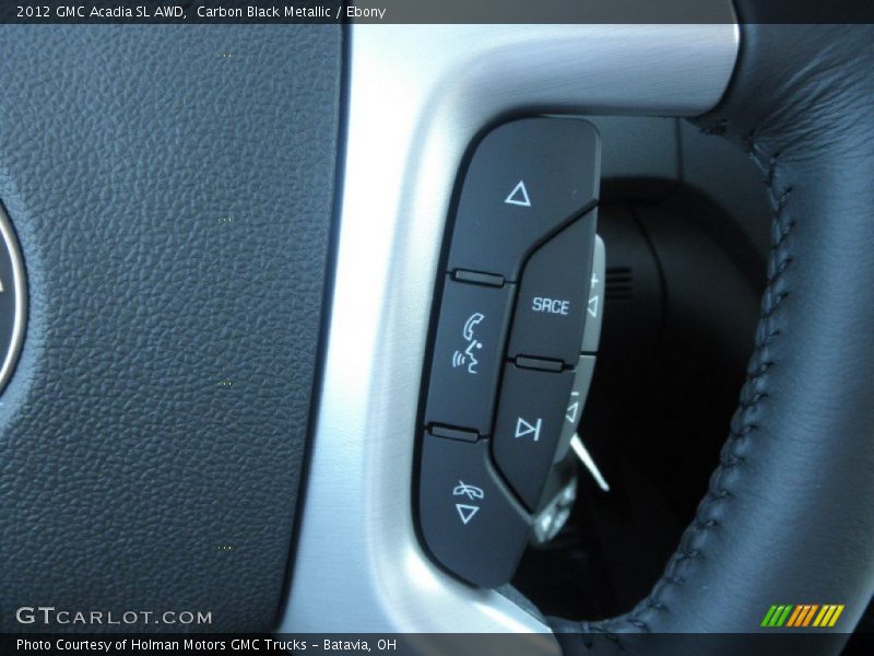 Carbon Black Metallic / Ebony 2012 GMC Acadia SL AWD