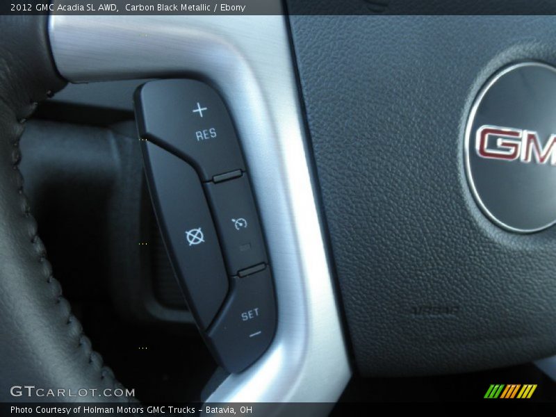 Carbon Black Metallic / Ebony 2012 GMC Acadia SL AWD