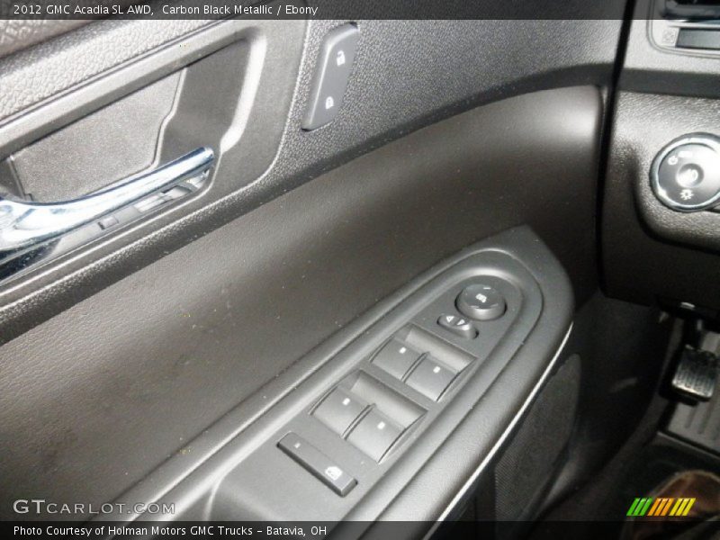 Carbon Black Metallic / Ebony 2012 GMC Acadia SL AWD