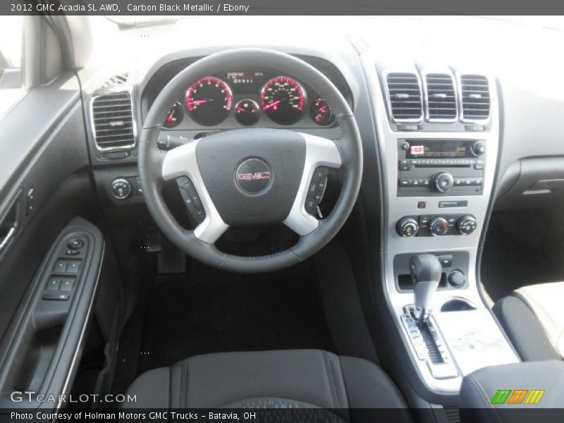 Carbon Black Metallic / Ebony 2012 GMC Acadia SL AWD