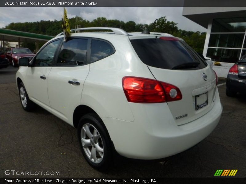 Phantom White / Gray 2010 Nissan Rogue SL AWD