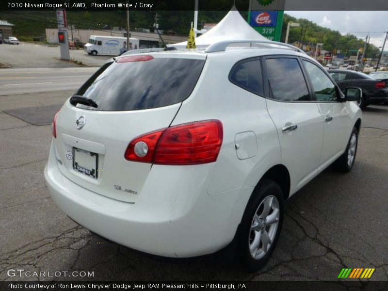 Phantom White / Gray 2010 Nissan Rogue SL AWD