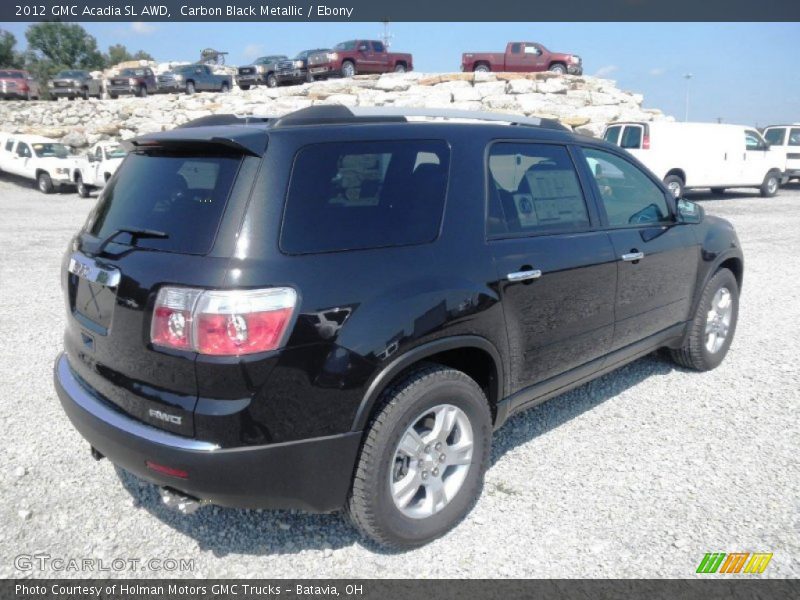 Carbon Black Metallic / Ebony 2012 GMC Acadia SL AWD