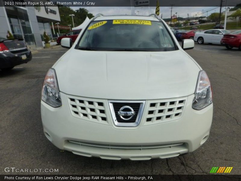 Phantom White / Gray 2010 Nissan Rogue SL AWD