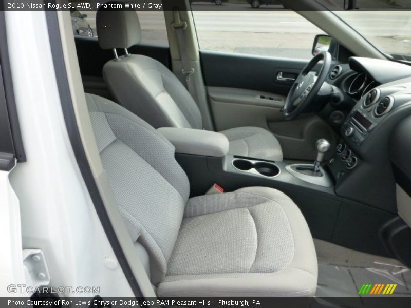 Phantom White / Gray 2010 Nissan Rogue SL AWD