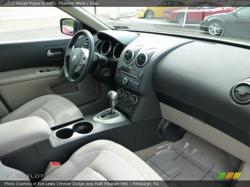 Phantom White / Gray 2010 Nissan Rogue SL AWD