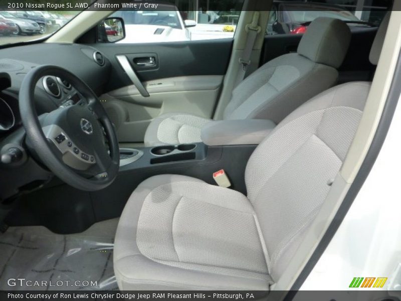 Phantom White / Gray 2010 Nissan Rogue SL AWD