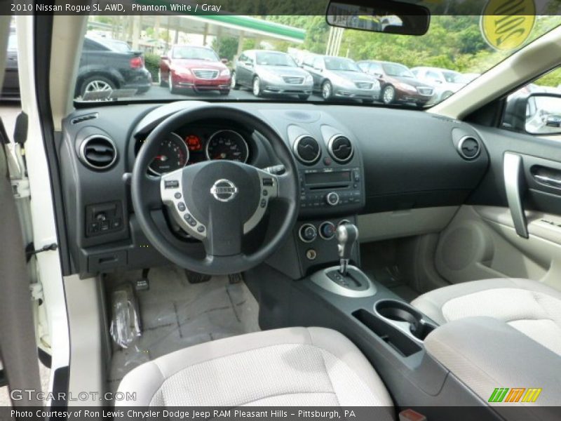 Phantom White / Gray 2010 Nissan Rogue SL AWD