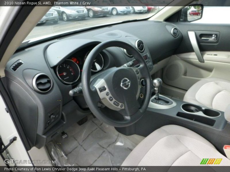 Phantom White / Gray 2010 Nissan Rogue SL AWD