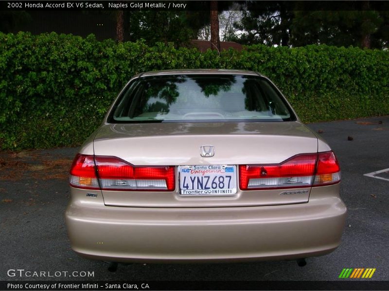 Naples Gold Metallic / Ivory 2002 Honda Accord EX V6 Sedan