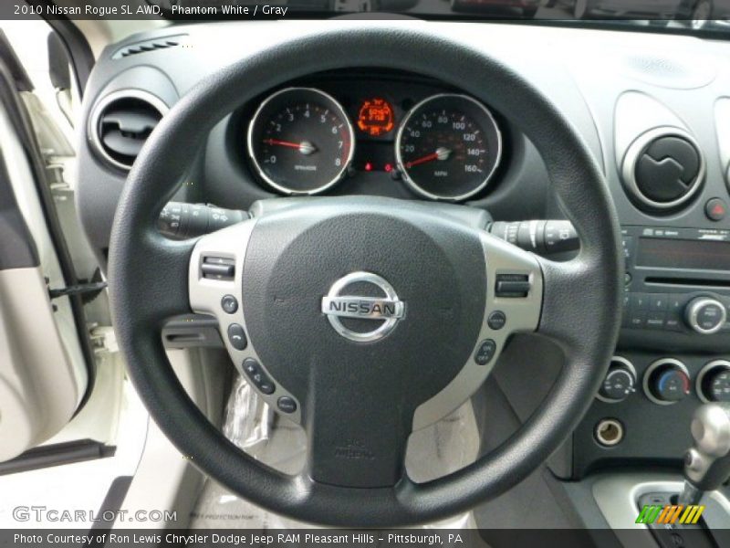 Phantom White / Gray 2010 Nissan Rogue SL AWD