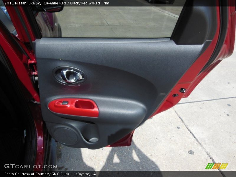 Cayenne Red / Black/Red w/Red Trim 2011 Nissan Juke SV
