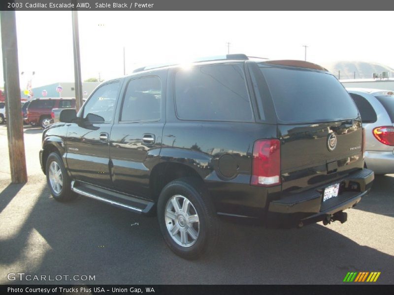 Sable Black / Pewter 2003 Cadillac Escalade AWD