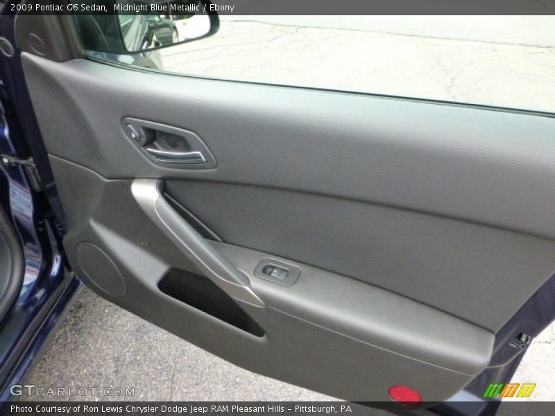 Midnight Blue Metallic / Ebony 2009 Pontiac G6 Sedan