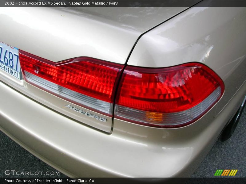 Naples Gold Metallic / Ivory 2002 Honda Accord EX V6 Sedan