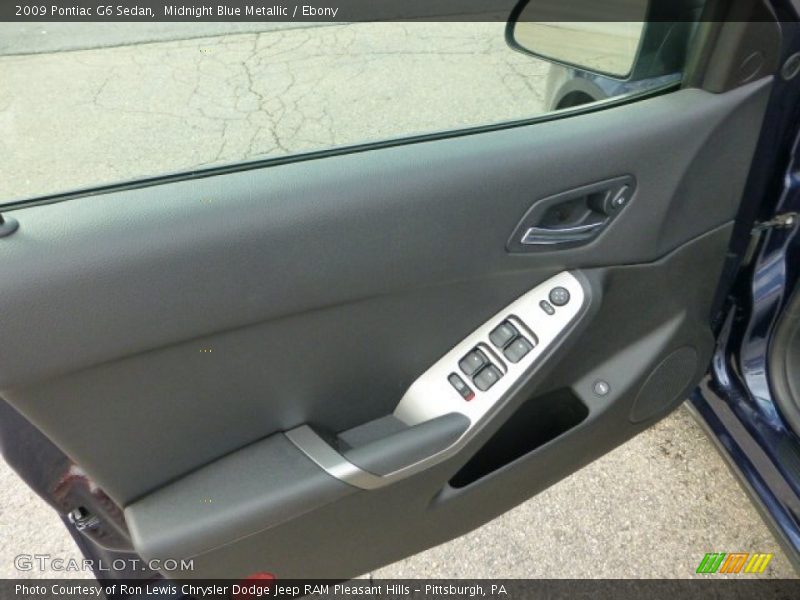 Midnight Blue Metallic / Ebony 2009 Pontiac G6 Sedan