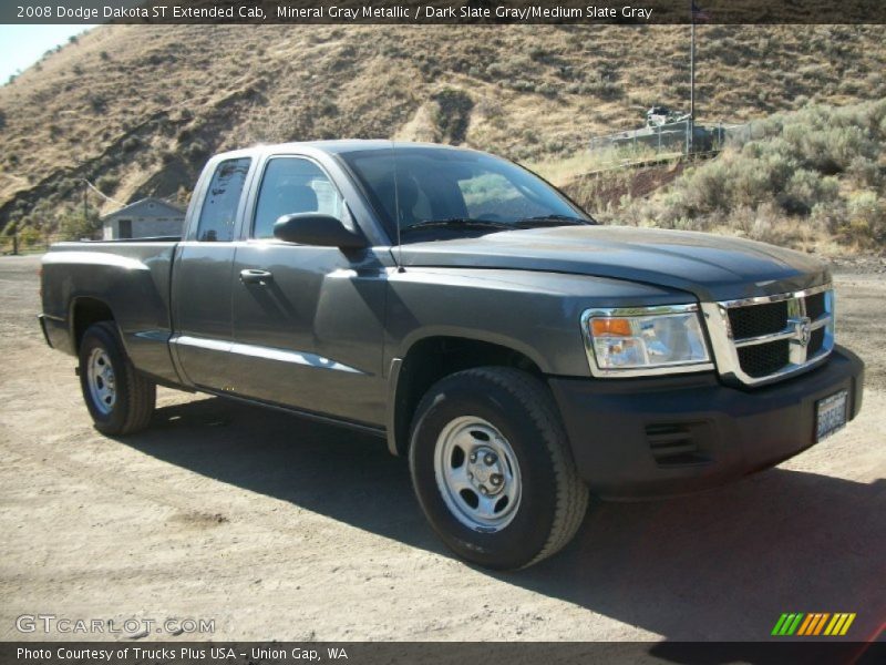Mineral Gray Metallic / Dark Slate Gray/Medium Slate Gray 2008 Dodge Dakota ST Extended Cab