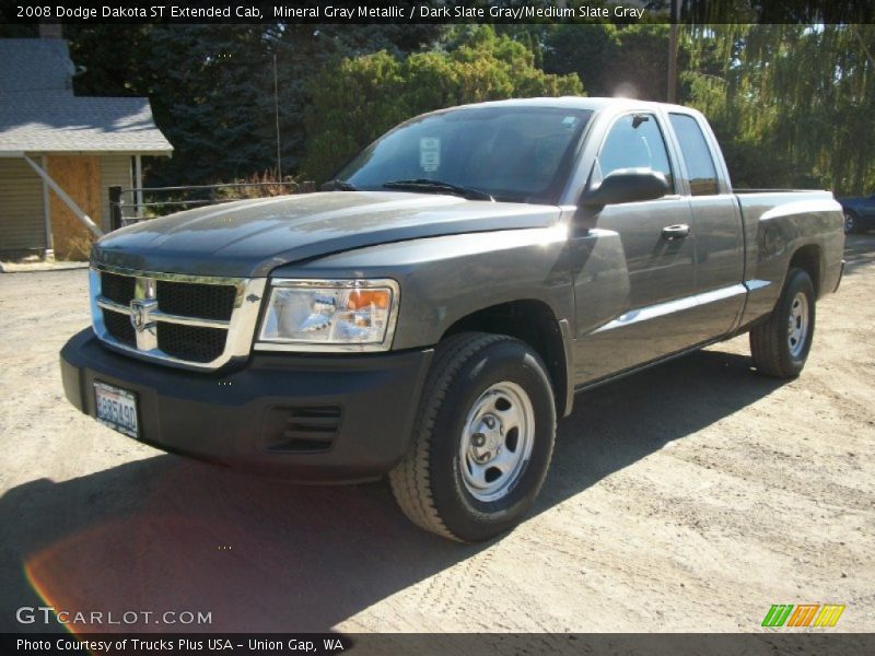 Mineral Gray Metallic / Dark Slate Gray/Medium Slate Gray 2008 Dodge Dakota ST Extended Cab