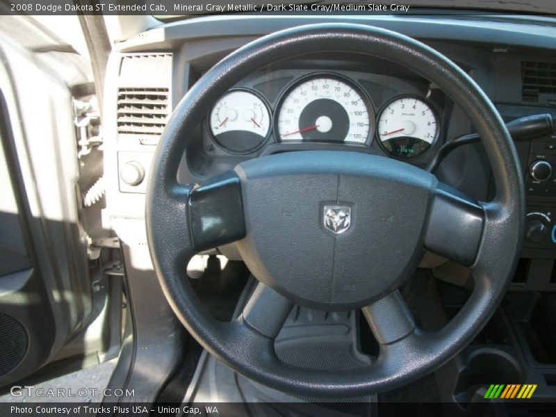 Mineral Gray Metallic / Dark Slate Gray/Medium Slate Gray 2008 Dodge Dakota ST Extended Cab