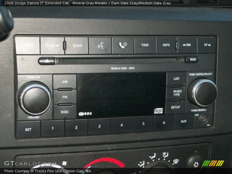 Mineral Gray Metallic / Dark Slate Gray/Medium Slate Gray 2008 Dodge Dakota ST Extended Cab