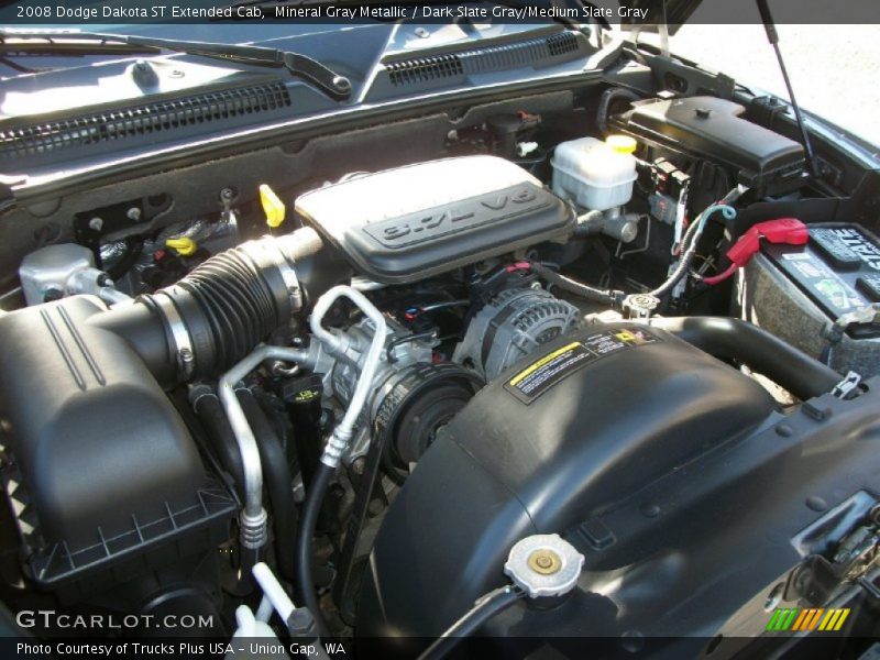 Mineral Gray Metallic / Dark Slate Gray/Medium Slate Gray 2008 Dodge Dakota ST Extended Cab