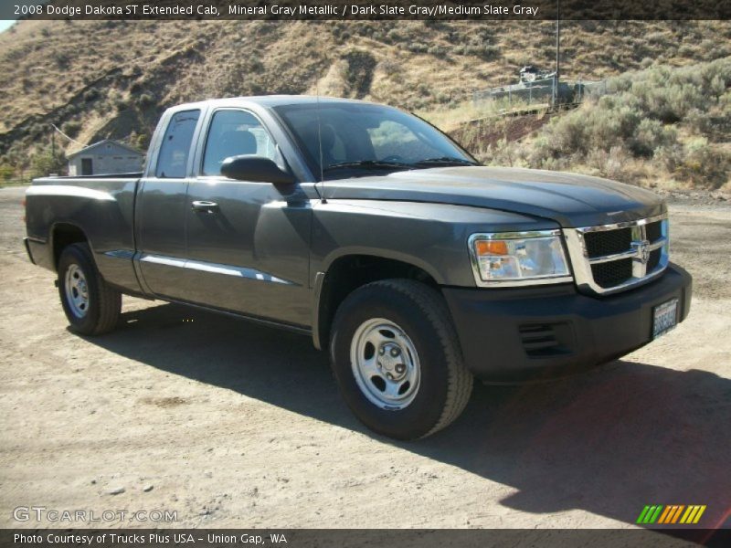 Mineral Gray Metallic / Dark Slate Gray/Medium Slate Gray 2008 Dodge Dakota ST Extended Cab