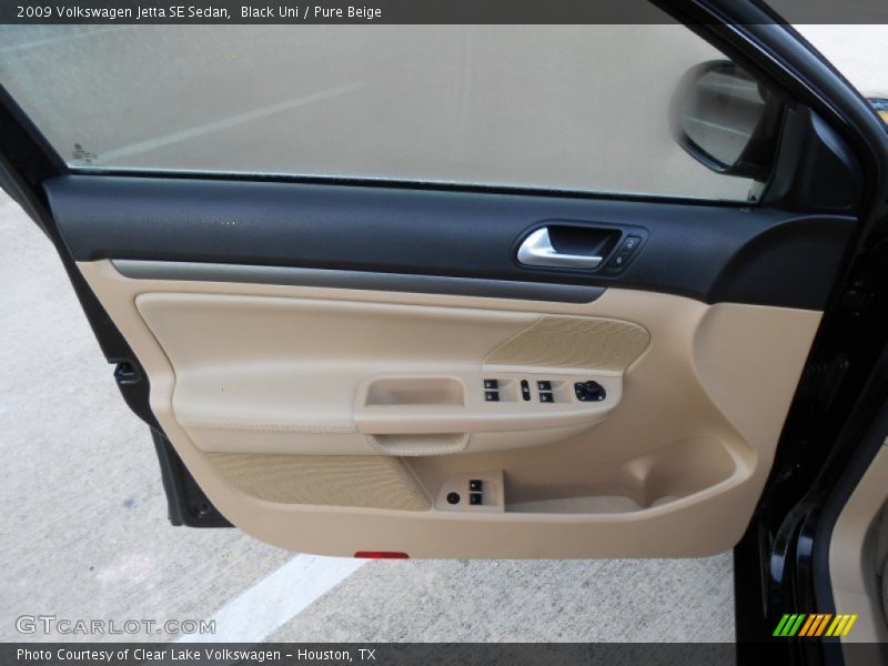 Black Uni / Pure Beige 2009 Volkswagen Jetta SE Sedan