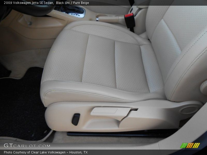 Black Uni / Pure Beige 2009 Volkswagen Jetta SE Sedan