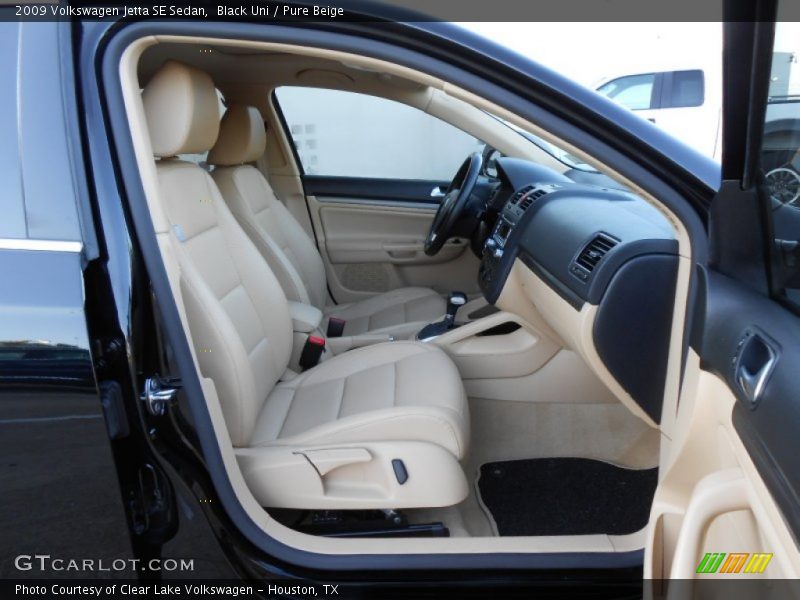 Black Uni / Pure Beige 2009 Volkswagen Jetta SE Sedan