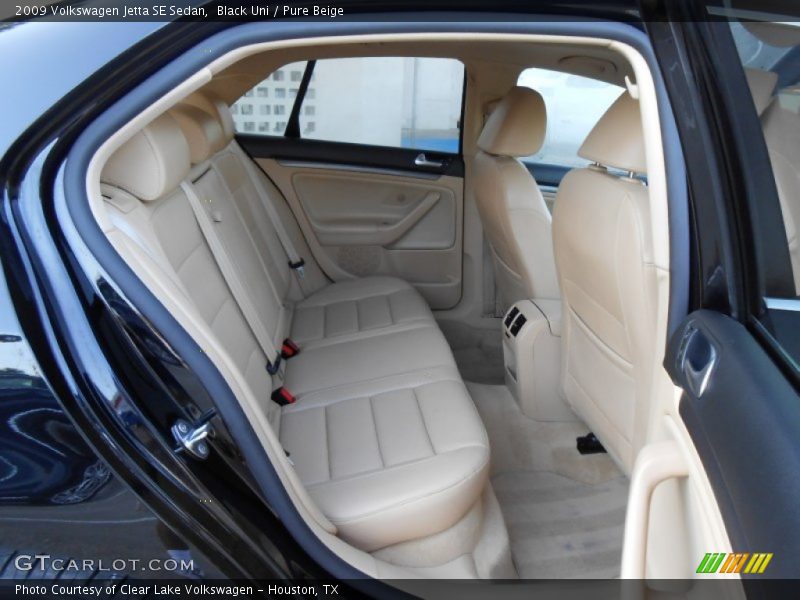 Black Uni / Pure Beige 2009 Volkswagen Jetta SE Sedan