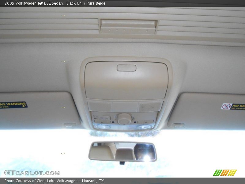 Black Uni / Pure Beige 2009 Volkswagen Jetta SE Sedan