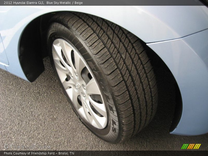 Blue Sky Metallic / Beige 2012 Hyundai Elantra GLS