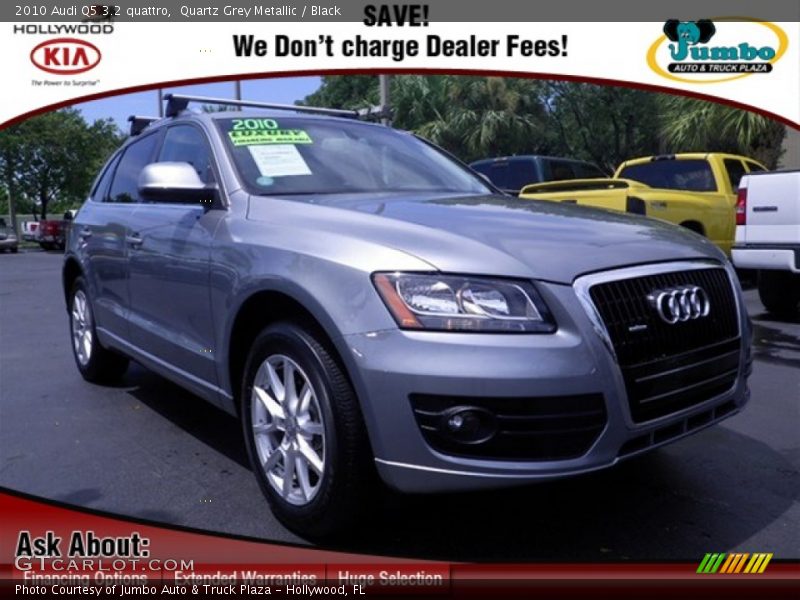 Quartz Grey Metallic / Black 2010 Audi Q5 3.2 quattro