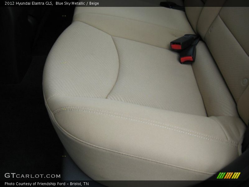 Blue Sky Metallic / Beige 2012 Hyundai Elantra GLS
