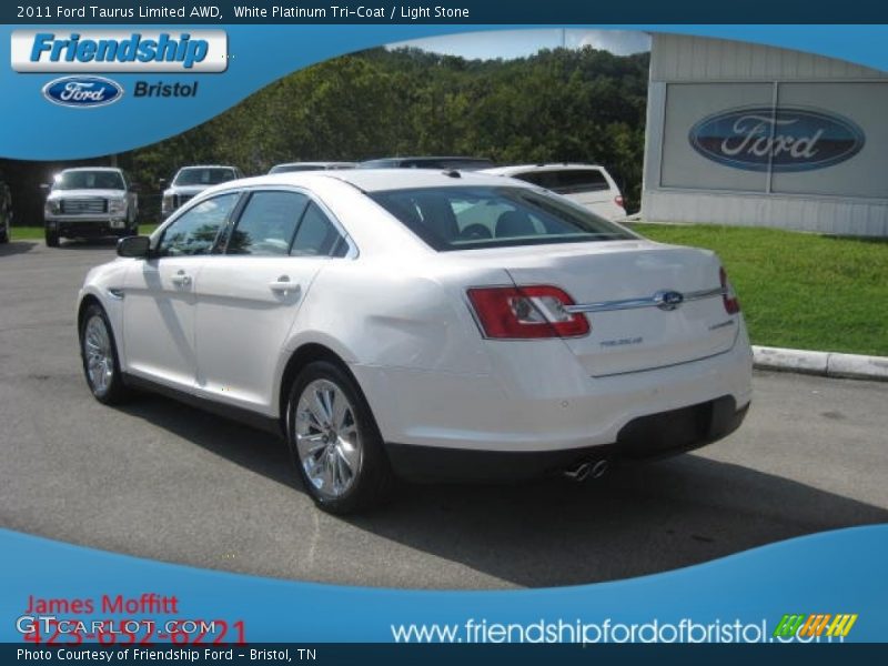 White Platinum Tri-Coat / Light Stone 2011 Ford Taurus Limited AWD