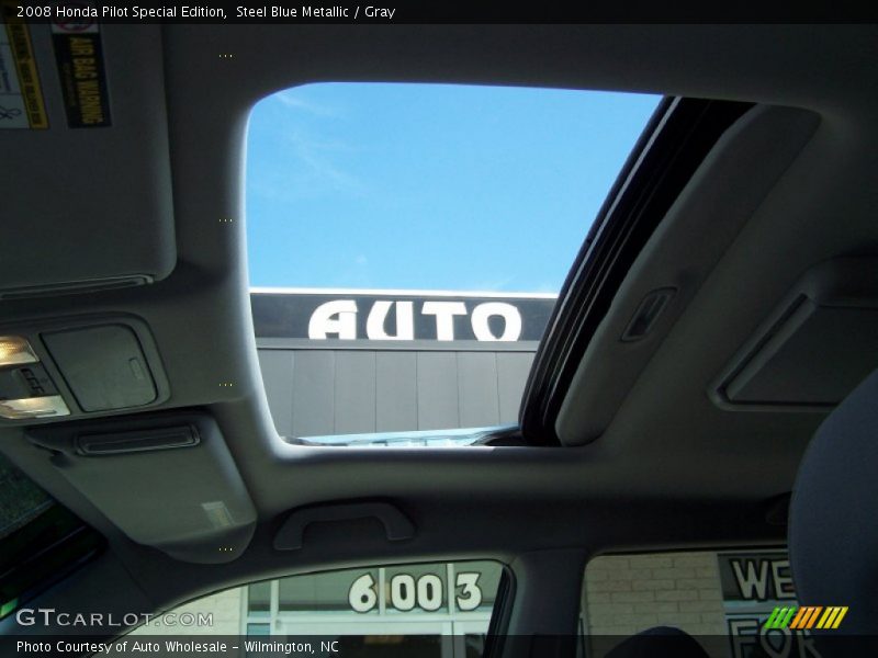 Steel Blue Metallic / Gray 2008 Honda Pilot Special Edition