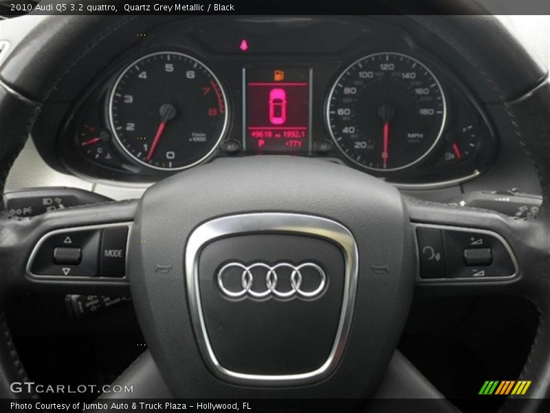 Quartz Grey Metallic / Black 2010 Audi Q5 3.2 quattro